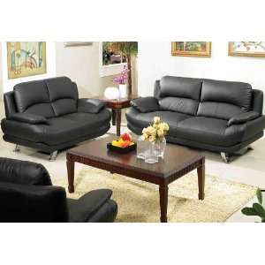  3pc Contemporary Modern Leather Sofa Set, AC ALI S2