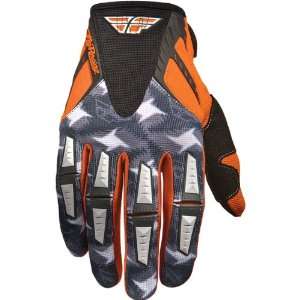   Mens Dirt Bike Motorcycle Gloves   Orange/Grey / Size 9 Automotive