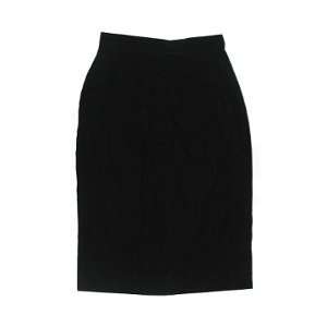  23.5 Knee Length Formal Velvet Skirt in BLACK   Ladies 