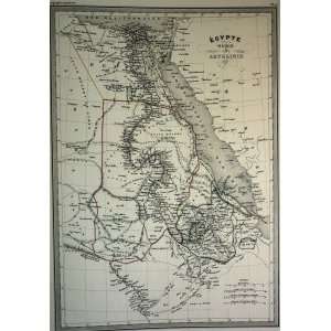  VA Malte Brun Map of Egypt and Nubia (1861) Office 