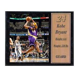 Kobe Bryant 2009 Photograph with Statistics Nested on a 12 x 15 