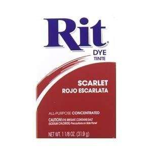  Rit Dye 5 Rit Powder Dye, Scarlet (6 Pack)