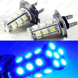   H7 LED Bulbs Ultra Blue 18 SMD 5050 DRL Fog Light (A Pair) Automotive
