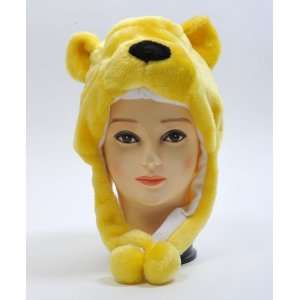  New Animal   Golden Bear Plush Winter Hat HATC1090 Toys 