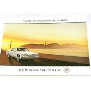   1981 81 CADILLAC BROCHURE Eldorado Seville DeVille 