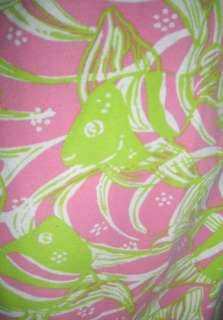 Lilly Pulitzer Girls Lucy Polo Dress Pink Green Fish 16  