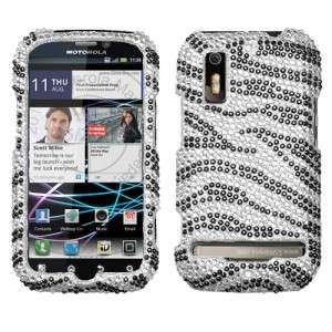   Diamond BLING Hard Case Snap On Phone Cover for Motorola Electrify