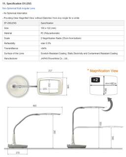   Magnifier Desk Lamp Magnifier for Reading * EMS*  