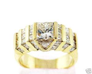 05 CT Ladys Diamond Engagement Ring 14K Yellow Gold  