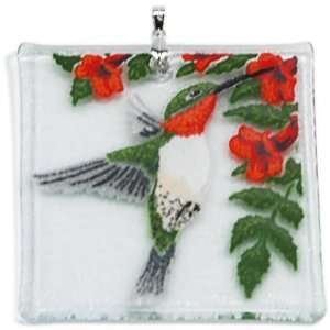  Peggy Karr Handmade Art Glass Ornament, Hummingbird
