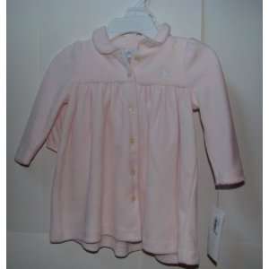  Ralph Lauren Baby Girls 2 pc Light Pink Velour Dress 6 