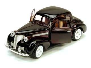 1939 Chevy Coupe Hard Top   124 Scale Diecast Car   Burgundy 