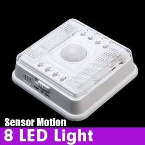   Infrared 8 LED Light Lamp PIR Auto Sensor Motion Detector AA Battery
