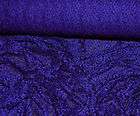 STRETCH LACE FABRIC ROYAL BLUE 54 WIDE BY THE YARD