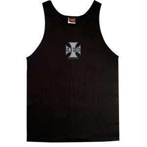    Mens, Tank Top, Iron Cross, Black/Gunmetal, XL