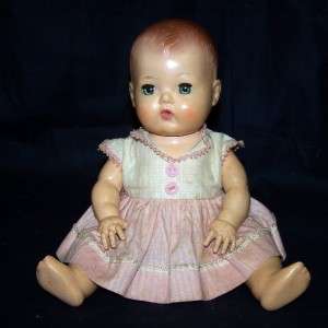   1950s 11 Tiny Tears American Character Doll Hazel Eyes Dress Bloomers
