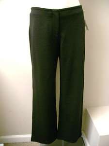 High End Department Store Petite Black Wool Knit Pants PS NWT  