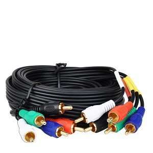  12 5 RCA (M) to 5 RCA (M) Component Audio/Video Cable 