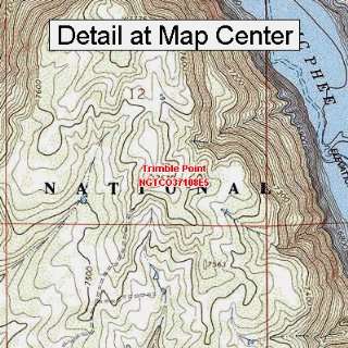  USGS Topographic Quadrangle Map   Trimble Point, Colorado 