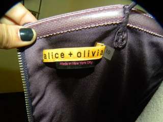 550 ALICE + OLIVIA purple ruffle party dress 10/4  