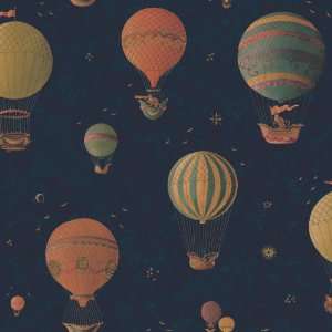   By Color BC1580617 Flying Helium Balloons Wallpaper
