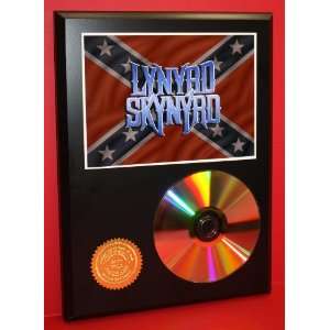 Lynyrd Skynyrd 24kt Gold CD Disc Display   Band Merch   Award Quality 