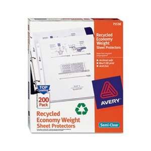  Avery Recycled Polypropylene Sheet Protector (75538 