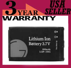NEW Li lon Battery For LG KM550 KT520 LGIP 330GP  