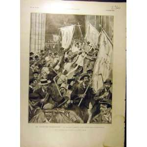  1903 Procession DHennebont March Holy French Print
