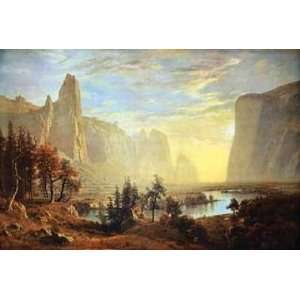 Albert Bierstadt 40W by 27H  Yosemite Valley CANVAS Edge #6 1 1/4 