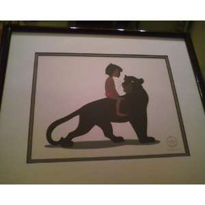   Disney The Jungle Book Sericel Cel Mowglis Mentor Framed Art Wi/COA