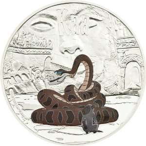 Cook Islands 2011 5$ Adventures of Mowgli Kaa 1Oz Silver Coin Limited 