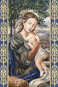 Madonna and Child Cross Stitch Pattern  