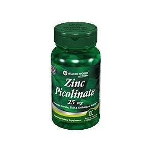  Zinc Picolinate 25mg Tablets 25 mg. 100 Tablets Health 