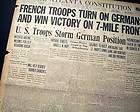 BATTLE OF BELLEAU WOOD World War I France 1st AMERICAN Victory1918 WWI 
