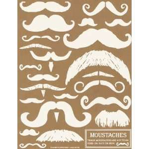  Antique White Moustaches Rub Ons by Hambly Arts, Crafts 