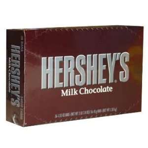 Hersheys Chocolate Bar   36 ct box  Grocery & Gourmet 