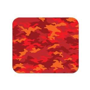  Camouflage Print   Red Mousepad Mouse Pad