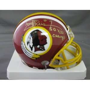  Joe Theismann Washington Redskins NFL Autographed Mini 