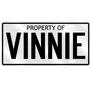NEW  PROPERTY OF VINNIE  LICENSE PLATE SIGN NAME 