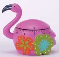   Pink Flamingo Kitchen Timer 60 minute Home Decor 026602181589  