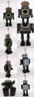 Japanese Tin Toys   60s HORIKAWA TV Television Robot BATTERY Litho Tin 