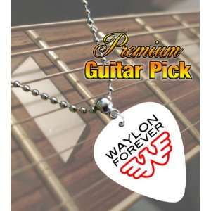  Waylon Jennings Premium Guitar Pick Necklace Musical 