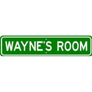  WAYNE ROOM SIGN   Personalized Gift Boy or Girl, Aluminum 