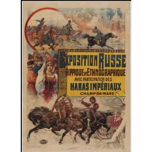  Reprint Exposition Russe, hippique et ethnographique avec 