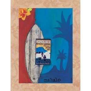 Mahalo I by Jan Weiss 13x17 Musical Instruments