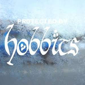  Protected By Hobbits White Decal Lord Of The Rings White 