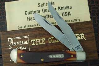 SCHRADE USA OLD TIMER 2 BLADED TRAPPER KNIFE 94OT NICE  