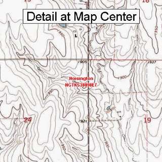 USGS Topographic Quadrangle Map   Hoisington, Kansas (Folded 