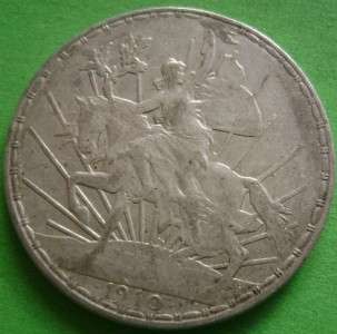 1910 MEXICAN SILVER COIN 1 PESO Caballito Mexico Mo  